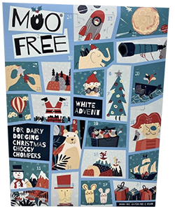Moo free vegaaninen joulukalenteri